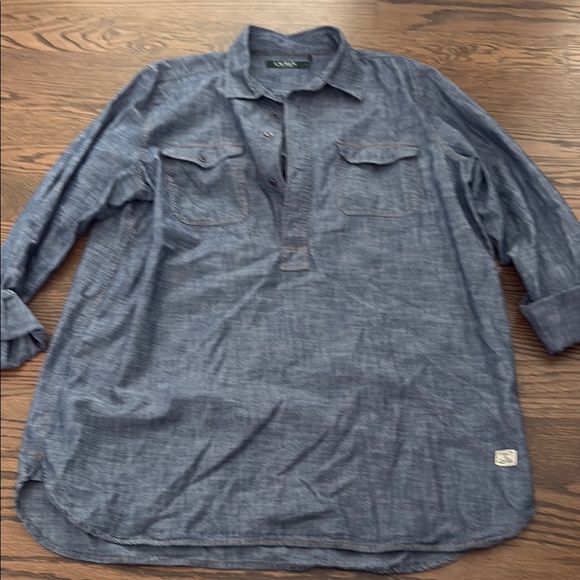 Ralph Lauren Tops - Ralph Lauren Indigo Denim Top